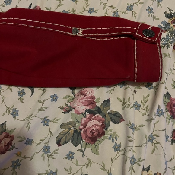 Red True Religion Jimmy Fleece Super T Jacket - Picture 7 of 8